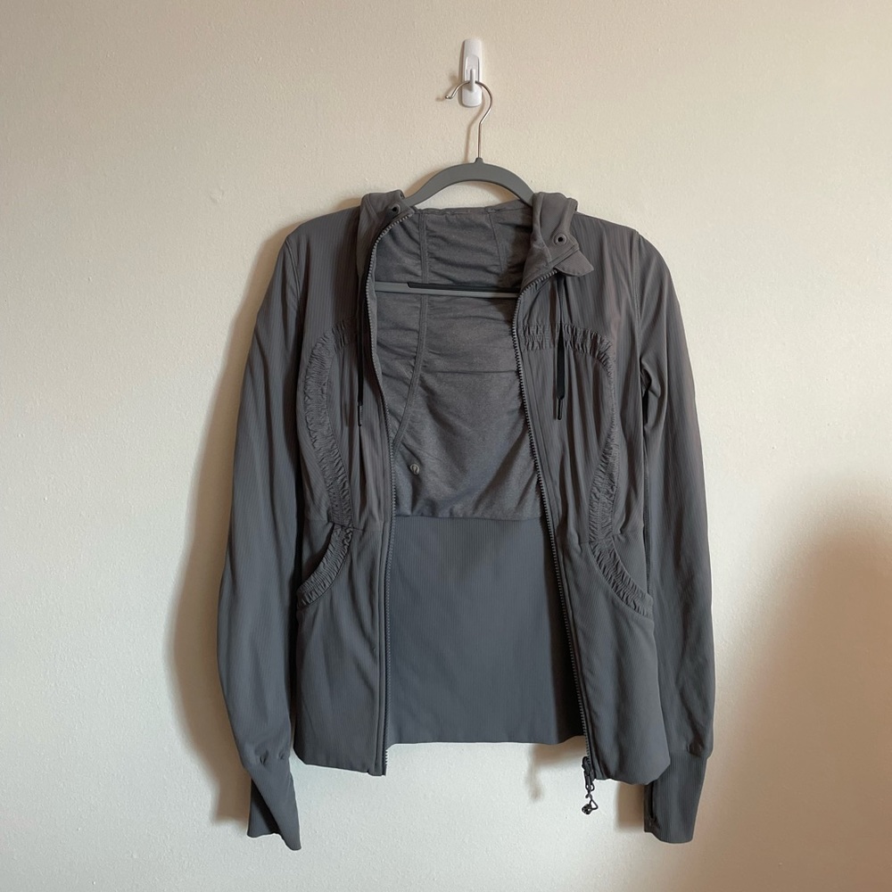 Lululemon Reversible Gray Zip-Up Jacket